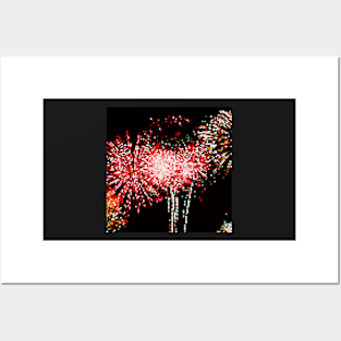 Pixel Firework No.13 Posters and Art